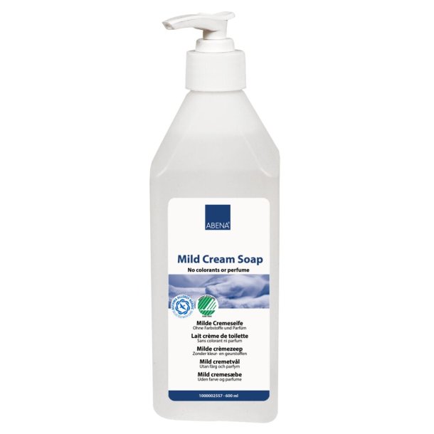 Mild Cremes�be, ABENA, 600 ml, uden farve og parfume