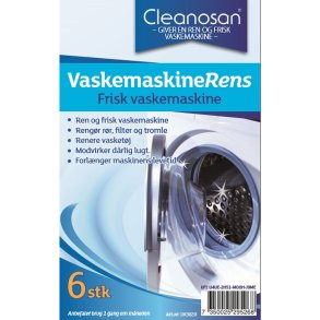 Maskinafkalker, Cleanosan, til vaskemaskine, med farve og parfume, 10x6stk