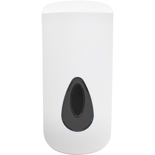 Dispenser, Modular, neutral, 800 ml, hvid, plast, manuel, gr� skueglas, til poserefiller, flydende