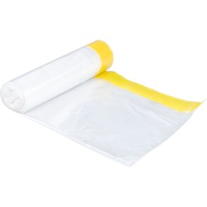 Affaldspose med sn�reluk, 20 l, klar, LDPE/virgin, 17 my, 44x50cm 1x24 Rl.