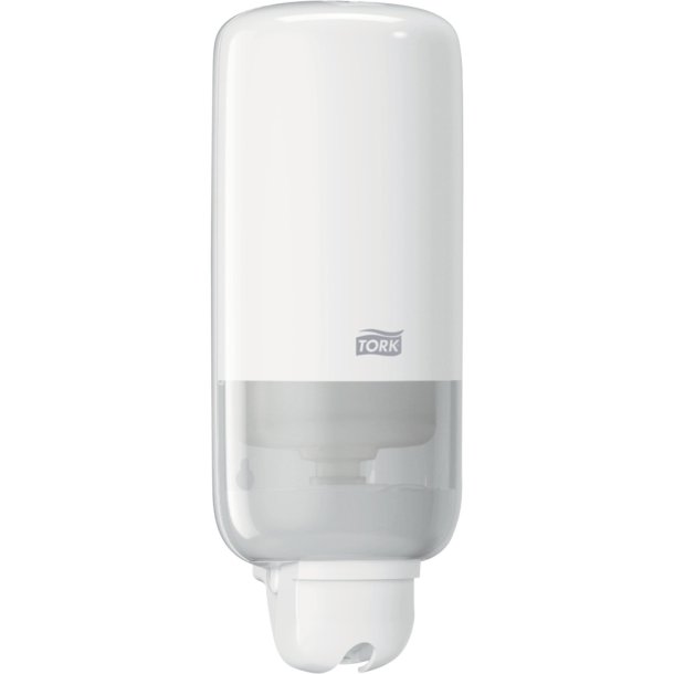 Dispenser, Tork S1, 11,4x11,2x29,6cm, 1000 ml, hvid, plast, til refill