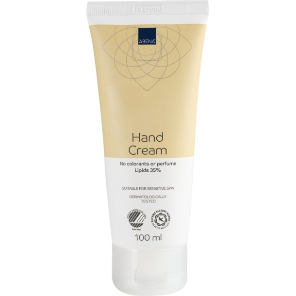 H�ndcreme, Abena, Uden farve og parfume, 35% fedt, 100 ml