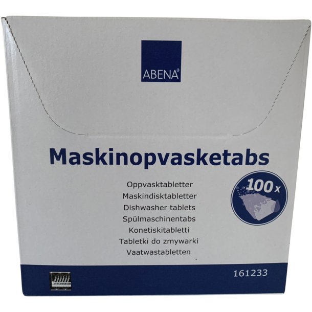 Opvasketabs, ABENA, mini, vandoplselig folie, uden klor, farve og parfume, 100stk