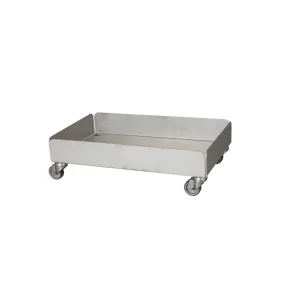 Rustfri dunkevogn dobbelt 2 x 20/25 ltr. Dunke