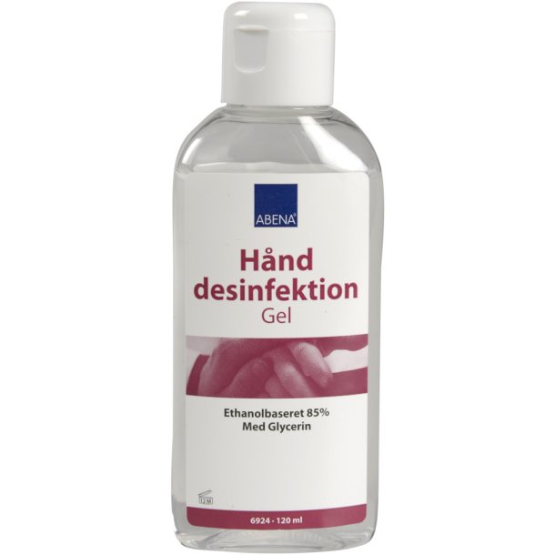 Hnddesinfektion, Abena, gel, med vippelg, 85% alkohol, 120 ml