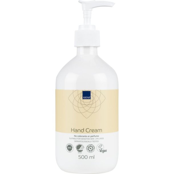 H�ndcreme, 12x500 ml, uden farve og parfume, 21% fedt