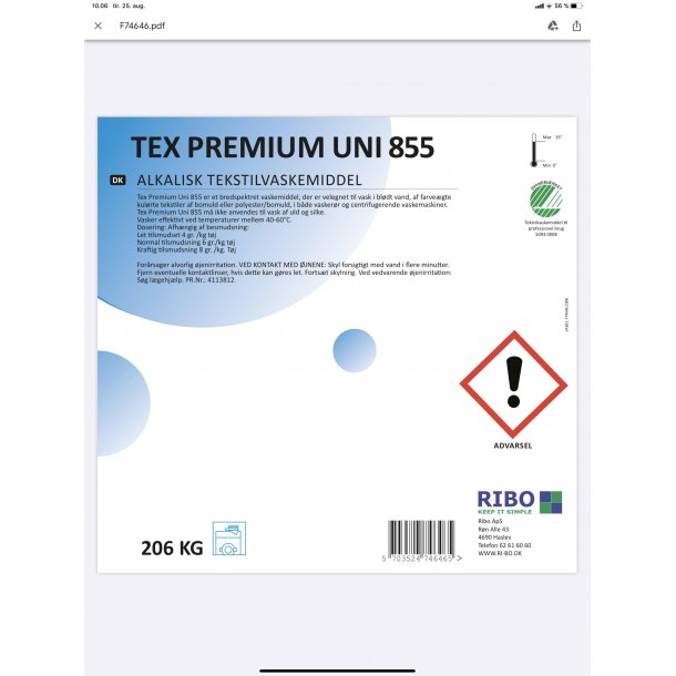 Tex Premium Uni 855 200L