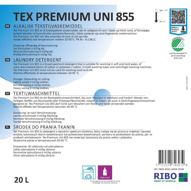 Tex Premium uni 855 20L