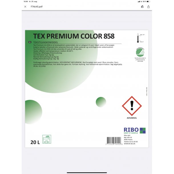 Tex Premium color 858 20L