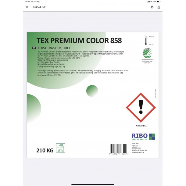 Tex Premium Color 858 210kg