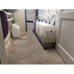 Rist inkl.. bakke Laves p� m�l i rustfri st�l - Priser afh�nger af st�rrelse