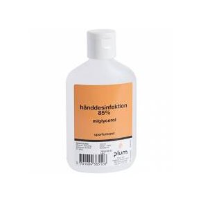 Hnddesinfektion, Plum Gel, 1 x 10 - 120 ml, flydende med 85% ehtanol blanding hvoraf 6% er IPA