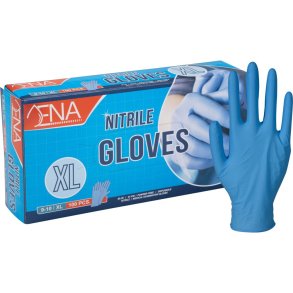 Unders�gelseshandske, ENA, XL, bl�, nitril, pudderfri 1 x 100