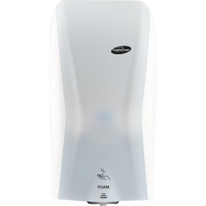 Dispenser, Hagleitner, 600 ml, hvid, plast, til pose refiller, hybrid, skumsbe/desinfek. Lneaftale