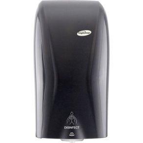 Dispenser, Hagleitner, 12,6x13,1x25,3cm, 700 ml, sort, plast, til desinfektiongel, hybrid Lneaftale