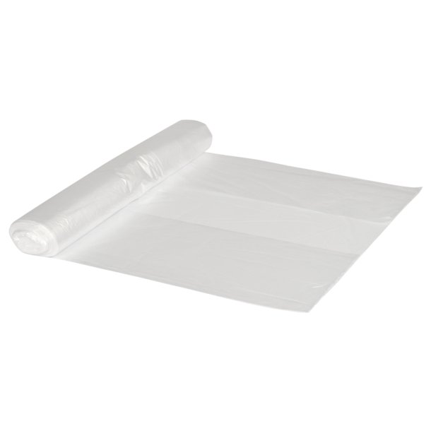 Spandepose, LDPE, transparent, med stjernebund, uden tryk, 15 my, 60x85 cm, 50L, 40stk/rl.