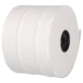 Toiletpapir, neutral, 2-lags, 100m x 9,8cm, �13,4cm, hvid, blandingsfibre, 1x36 rl.