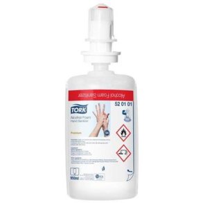 Hnddesinfektionskum, Tork S4 Premium, uden farve og pafume, 950 ml