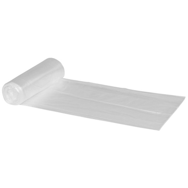 Pose, Poly-Line, HDPE, transparent, foldet til 18 cm, med tryk, 7 my, 50x60 cm, 30 l, 50stk/rl.