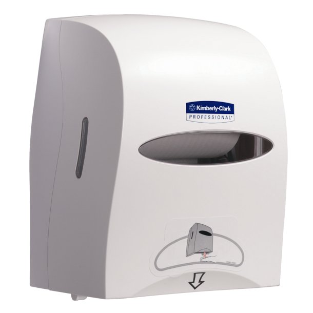 Dispenser, Kimberly Clark, til hndklderuller, hvid