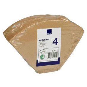 Kaffefilter, Abena, ubleget, 1X4, 200 stk