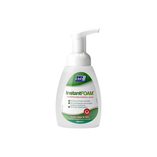 Hnddesinfektion, Instant Foam, med pumpe, 250 ml