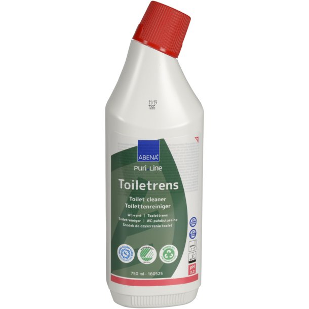 Toiletrens, Puri-Line, uden farve og parfume, 750 ml