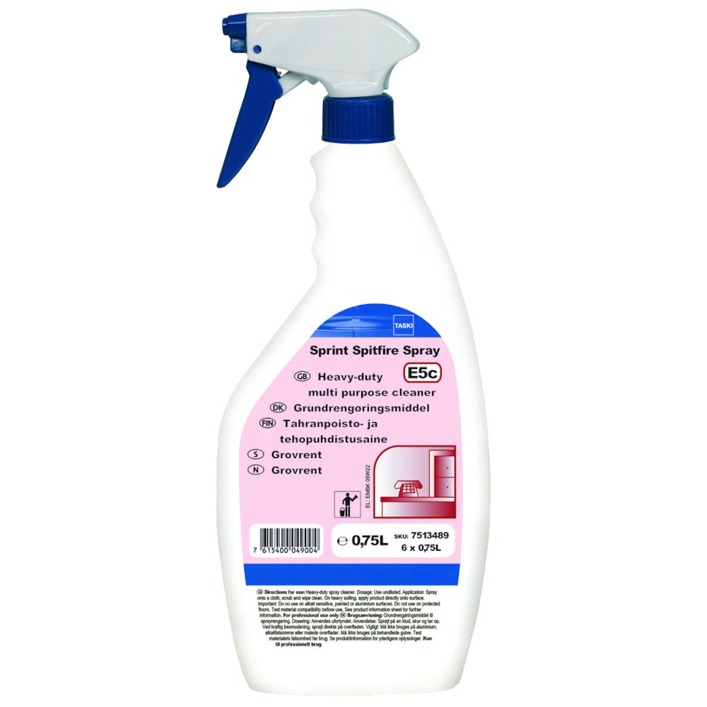 Grundrengøring, Diversey TASKI Sprint Spitfire Spray, 750 ml ...