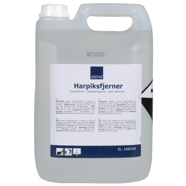 Harpiksfjerner, Abena, uden farve og parfume, 5 l