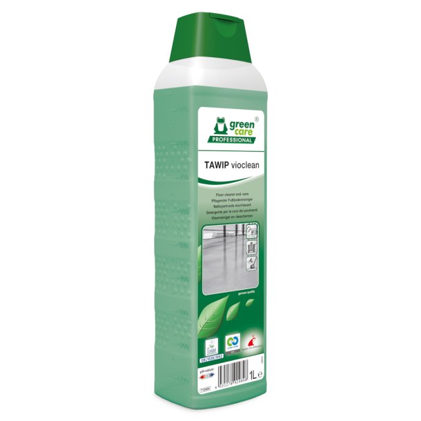 Gulvrengring, Tana Green Care Tawip Vioclean, med farve og parfume, 1 l