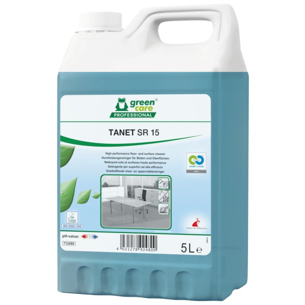 Universalrengring, Tana Green Care Tanet SR 15, med farve og parfume, 5 l