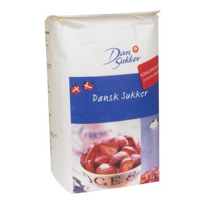 Sukker, Dansukker, st�dt, 2 kg