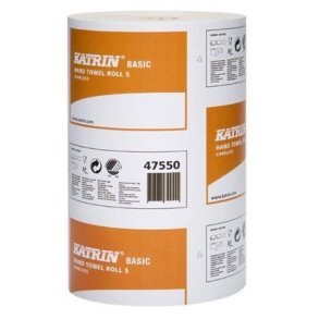 Hndklderulle, Katrin Basic, 1-lags, uden hylse, natur, 20,50 cm x 100 m