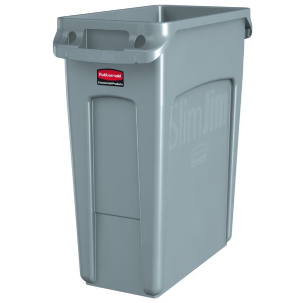 Affaldsspand, Rubbermaid Slim Jim, 60 l, gr