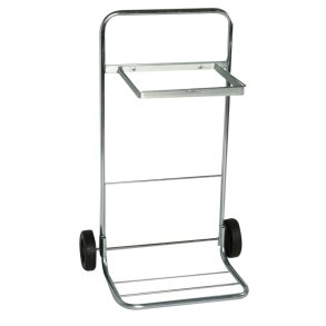 Affaldsstativ, med bjle, stl, 100 l