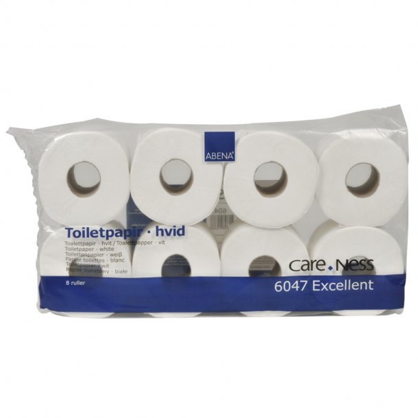 Toiletpapir, Care-Ness Excellent, 3-lags, hvid, 9,75 cm x 34,20 m, 248 ark