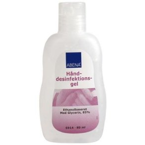 Hnddesinfektion, Abena, gel, med vippelg, 85% ethanol, 80 ml