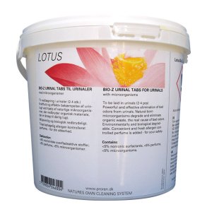 Urinaltabs, Lotus, biologisk, citrus, med parfume, 1 kg